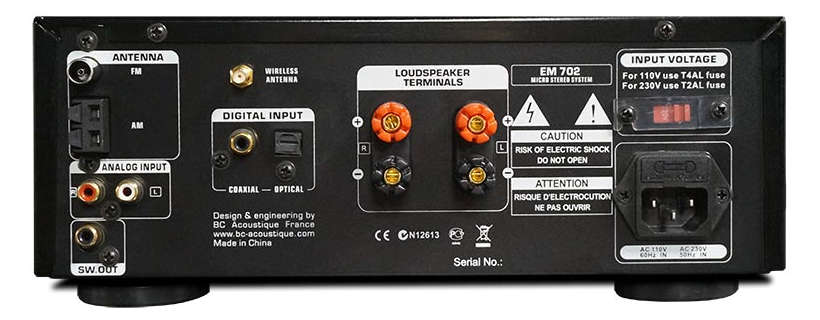 EM-702 All in One, Sistema Wireless 2x35w