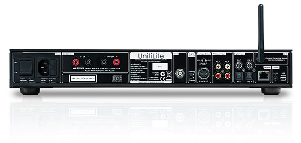 UnitiLite rear panel